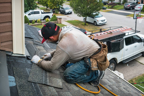 Professional Emergency Roof Repair technician working in Dunbar, PA